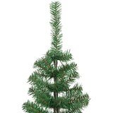 vidaXL Božično drevo med 150 LED z stojalom Zelena 120 cm PVC | Shoptok.si