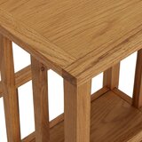 vidaXL Mizica za revije 45x35x55 cm trdna hrastovina | Shoptok.si