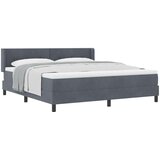  s opruga kutije Tamno siva 200 x 180 cm Baršun | shoptok.hr
