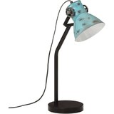 Stolna Namizna svetilka 25 W obrabljeno modra 17x17x60 cm E27, (21239965) | Shoptok.si