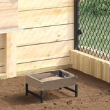 vidaXL Feeder za ptice Srebrno 80 x 28 x 13.5 cm Cinkani čelik | shoptok.hr