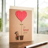 Čestitka „Let love grow“