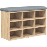  Klupa za cipele Sonoma hrast 82x32x50 cm Konstruirano drvo | shoptok.hr