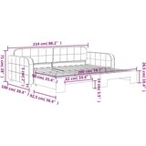 vidaXL Izvlečna dnevna postelja svetlo siva 90x200 cm žamet | Shoptok.si