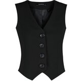 Trendyol Black Premium Woven Vest with Buttons | shoptok.hr
