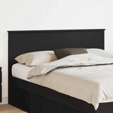 vidaXL Vzglavje z vzglavjem Črna Orehovina 140 cm Konstruiran les | Shoptok.si