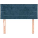  Uzglavlje tamnoplavo 90x5x78/88 cm baršunasto | shoptok.hr