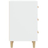  Noćni ormarić bijeli 40 x 40 x 66 cm od konstruiranog drva | shoptok.hr