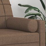  Ukrasni jastuci 2 kom smeđi Ø 15 x 50 cm od tkanine | shoptok.hr
