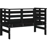  Vrtna klupa crna 111,5 x 53 x 71 cm od masivne borovine | shoptok.hr