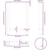 Noge za blagovaonski stol bijele 2 kom 60 x (72-73) cm čelik | shoptok.hr