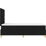  s opruga kutije s uzglavljem Crna 120 x 190 cm tkanina | shoptok.hr