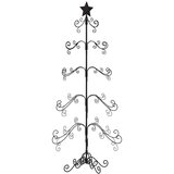  Kovinska novoletna jelka za dekoracijo črna 150 cm, (20887359) | Shoptok.si