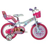 Dino Bikes Barbie ružičasto-bijeli dječji bicikl veličine 16 - bicikl | shoptok.hr