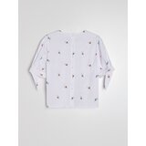 Sinsay Košulja-bluza s vezenim cvjetovima i pamukom | shoptok.hr