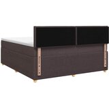  Boxspring krevet s madracem Tamno smeđa 140 x 190 cm Tkanina | shoptok.hr
