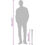  Vrtni stup za vodu 60 cm od nehrđajućeg čelika okrugli | Eponuda.com