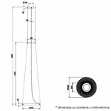 Aurora 2 VISILICA 33W 3000K KREM/CRNA | ePonuda.com