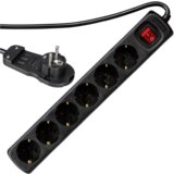 REV Multiple Socket Outlet Smart 6-fold 2m black Cijene