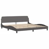  Okvir kreveta s LED-om bez madraca Hvar sivi 200 x 200 cm | Eponuda.com