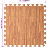  Podloga za bazen 12 pcs boja drva 4,32 ㎡ EVA pjenasti materijal | shoptok.hr