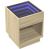  Noćni ormarić s beskonačnim LED boja hrasta sonome 40x40x50 cm | shoptok.hr