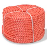 vidaXL Zvita vrv polipropilen 10 mm 250 m oranžna Cene