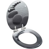 vidaXL Deska za WC školjko počasno zapiranje MDF dizajn kamnov, (20764670) | Shoptok.si