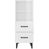  Komoda sjajna bijela 34,5x34x90 cm od konstruiranog drva | Eponuda.com