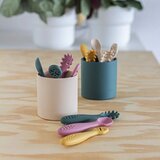 Petite&Mars Silikonske žlice za hranjenje 3 kosi 6 m+ Take&Match, Dusty Rose | Shoptok.si
