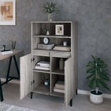  Visoka komoda siva sonome 60x36x110 cm od konstruiranog drva | shoptok.hr