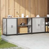  Kuhinjski set za pohranu 3 pcs Srebrna 240 x 50 x 92 cm | shoptok.hr