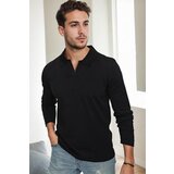 Dewberry 86813 Polo Neck Long Sleeve Knitwear-BLACK Cijene