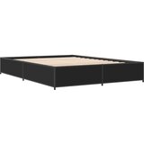 vidaXL Okvir za krevet crni 150x200 cm konstruirano drvo i metal Cijene