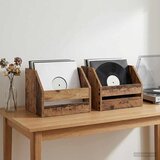  Kutija za vinilne albume 2 kom. Staro drvo 38 x 30 x 29 cm | shoptok.hr