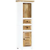 vidaXL Visoka komoda bijelo-smeđa 40x30x128cm masivno grubo drvo manga Cijene