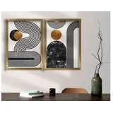 Dekorativna slika 2P3853NISCT-015, 38x106 cm, 2 dijela, Šareno