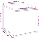  Ladičar boja hrasta sonome 40,5x40x40 cm od konstruiranog drva | shoptok.hr