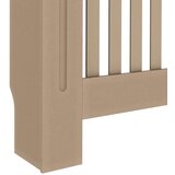 vidaXL Pokrov radiatorja 2 pcs Rjava 112x19x81.5cm Konstruiran les | Shoptok.si