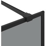  Zid za walk-in tuš Crna 80 x 195 cm Staklo otporno na udarce | shoptok.hr