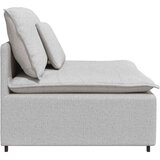  Modularni kauč s jastucima, sivo-bijeli 100 cm | shoptok.hr