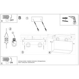  Stropna svetilka QUAD bela, (21348028) | Shoptok.si