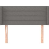  Vzglavje z ušesi temno sivo 93x16x78/88 cm blago, (20793485) | Shoptok.si