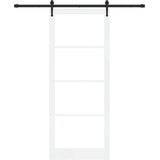  Klizna vrata Bijela i crna 93 x 232 cm | shoptok.hr