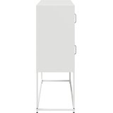  Komoda ružičasta 100,5x39x107 cm hladno valjani čelik Bijela | Shoptok.si