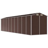  Vrtno spremište smeđe 191 x 810 x 198 cm od pocinčanog čelika | Eponuda.com