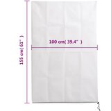  Navlake za biljke od flisa s patentom 2 kom 70 g/m² 1 x 1,55 m | shoptok.hr