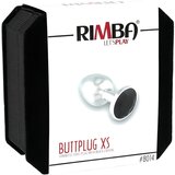 Rimba XS - crni kameni metalni analni dildo (srebrni) | shoptok.hr