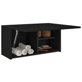  Kupaonski zidni ormarić crni 60x25x30 cm izrađeno drvo | shoptok.hr