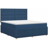  Boxspring krevet s madracem Plava 140 x 190 cm Tkanina | shoptok.hr